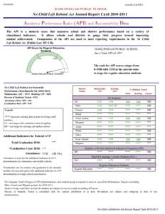 No Child Left Behind Act / Standards-based education / Individualized Education Program / Selinsgrove Area Intermediate School / Education / 107th United States Congress / Education policy