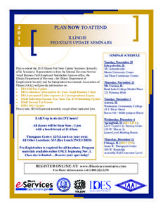 2013 Illinois Fed-State Update Seminars