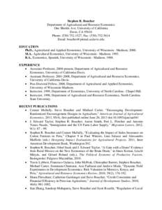 American Journal of Agricultural Economics / Applied Economic Perspectives and Policy / Kenneth Parsons / Economics / Agricultural economics / Food industry