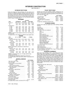 UIP 2, PAGE 1  INTERIOR CONSTRUCTION SECTION UIP 2 INTERIOR PARTITIONS