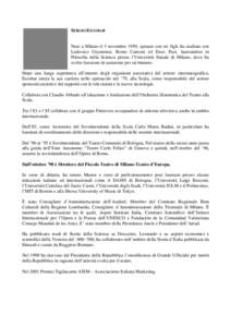 SERGIO ESCOBAR  Nato a Milano il 3 novembre 1950, sposato con tre figli, ha studiato con Ludovico Geymonat, Remo Cantoni ed Enzo Paci, laureandosi in Filosofia della Scienza presso l’Università Statale di Milano, dove