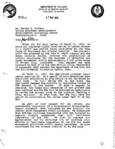 DEPARTMENT OF THE ARMY OFFICE OF THE ASSISTANT SECRETARY WASHINGTON. DC[removed]Ms. Hartha G . Prothro Acting Assistant Administrator