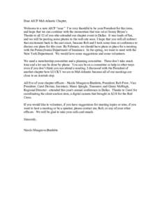 Microsoft Word - President's Letter from Nicole Musgrave-Burdette Sept. 05..