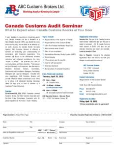 2013 April ABC Canada Customs Audit Seminar.ai