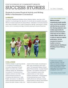 Students Increase Physical Activity and Writing Skills in Northeastern Connecticut