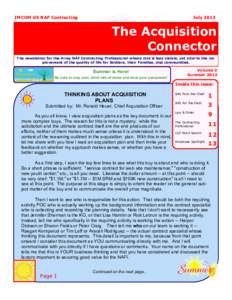 IMCOM G9 NAF Contracting  July 2013 The Acquisition Connector