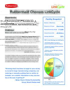 Rubbermaid / Energy audit / Energy industry / LinkCycle / Energy conservation / Energy economics / Technology