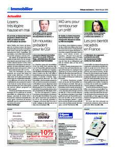 4 Immobilier  Tribune de Genève | Mardi 18 juin 2013 Actualité