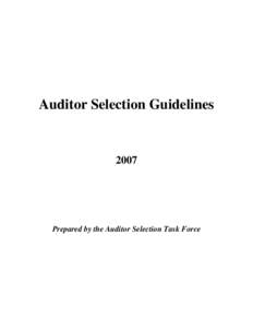 Microsoft Word - Auditor Selection Guidelines Final _2_.doc