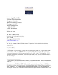 James J. Angel, Ph.D., CFA Associate Professor of Finance Georgetown University McDonough School of Business Washington DC[removed]removed]