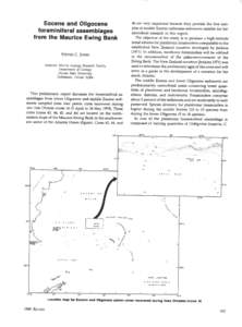 Eocene and Oligocene foraminiferal assemblages from the Maurice Ewing Bank STEVEN C.  JONES