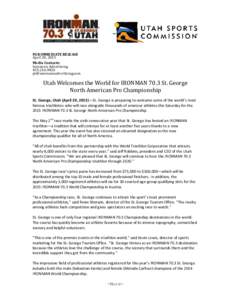 FOR IMMEDIATE RELEASE April 29, 2015 Media Contacts: Sorenson Advertising 