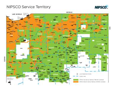 NIPSCO Service Territory Michigan City Generating Station Bailly Generating