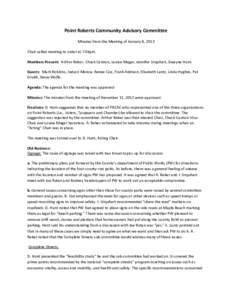 Meetings / Minutes / Parliamentary procedure