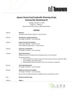 Microsoft Word - Leslieville Planning Study Oct 15 Agenda.docx.doc