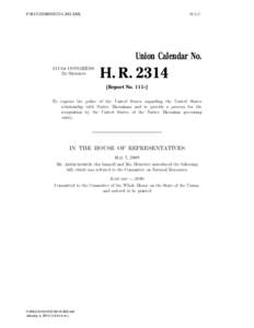 F:\R11\2D\RH\H2314_RH.XML  H.L.C. Union Calendar No. 111TH CONGRESS