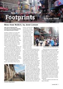 Footprints November 2009 Summer 2009 Newsletter for Living Streets Aotearoa