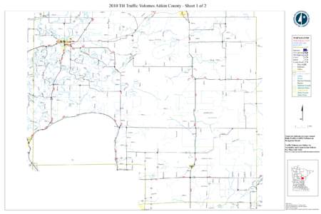 2010 TH Traffic Volumes Aitkin County - Sheet 1 of 2 Rd ke  La