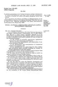 PUBLIC LAW[removed]—NOV. 17, 1988 Public Law[removed]100th Congress 102 STAT. 4083