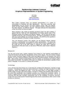 Relationships between Common Graphical Representations Used in Systems Engineering