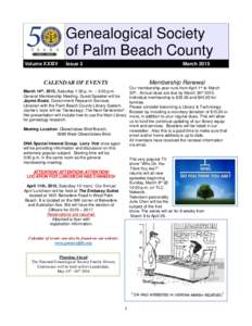 Geography of Florida / Florida / West Palm Beach /  Florida / Palm Beach County Library System / Palm Beach County /  Florida / National Genealogical Society / Family history society / Genealogy / Daughters of the American Revolution / Palm Beach International Airport / Genealogical societies