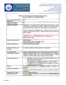 Department pf Health and Human Services Health and Enrrironmental Testing Laboratory 221Etate Street # 12State House Station Augusta, Maine 0433Y0012 Tel: ([removed];Fax: ([removed]