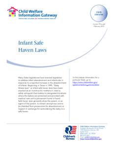 Child welfare / Family law / Infancy / Child custody / Child abandonment / Safe-haven law / Child Protective Services / Child protection / Infant / Family / Childhood / Human development