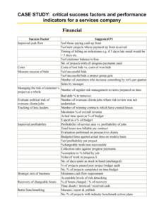 Microsoft Word - Critical success factors and performance indicators - services firm case study.doc