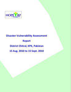 Disaster Vulnerability Assessment Report (District Chitral KPK)