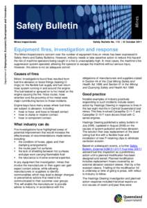 Microsoft Word - Mines_Safety Bulletin 113 equipment fires_PUB.doc