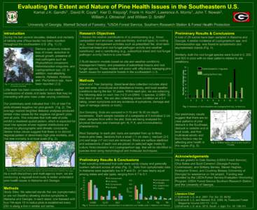 Evaluating the Extent and Nature of Pine Health Issues in the Southeastern U.S.