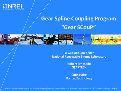 Gear Spline Coupling Program 