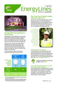 RG&E October 15 ELines:Layout:59 PM Page 2  October 2015 EnergyLines Pay bills online – rge.com/online