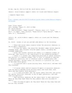 Acetylcholinesterase inhibitors / Weapons of mass destruction / Chemical warfare / Chemical weapon / Syria / Sarin / Binary chemical weapon / VX / Chlorine / Chemistry / Asia / Nerve agents