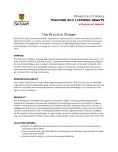 University of Calgary / Educational psychology / Teaching / The Canadian Journal for the Scholarship of Teaching and Learning / Stanford Learning Lab / Education / Distance education / E-learning