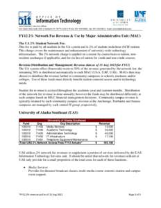 Microsoft Word - FY12 2% Network Fee & Expenditure Report - UA System by MAU