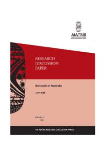 First published in 1999 by the Australian Institute of Aboriginal and Torres Strait Islander Studies GPO Box 553 Canberra ACT[removed]The views expressed in this publication are those of the author and not necessarily