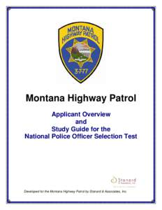 Standardized tests / Educational psychology / Sports science / Test / Montana Highway Patrol / Graduate Record Examinations / General Educational Development / TRU / Highway patrol / Education / Evaluation / Exercise