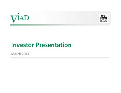 Cash flow / Management accounting / Financial statements / Companies listed on the New York Stock Exchange / Viad / Denali National Park and Preserve / Free cash flow / Alaska / Forward-looking statement / Accountancy / Business / Finance