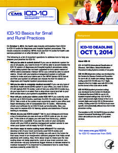 ICD-10 Basics for Smalland Rural Practices