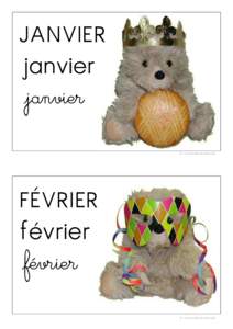 JANVIER janvier ²janvier JT - La Maternelle de Moustache  FÉVRIER