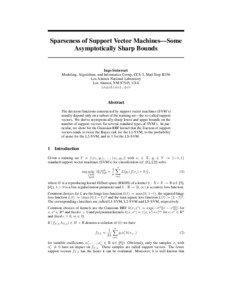 Sparseness of Support Vector Machines—Some Asymptotically Sharp Bounds