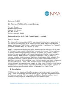 Microsoft Word - NMA Comments on Draft Flag Phase I Report _2_