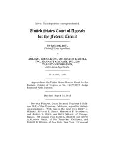 NOTE: This disposition is nonprecedential.  United States Court of Appeals for the Federal Circuit ______________________