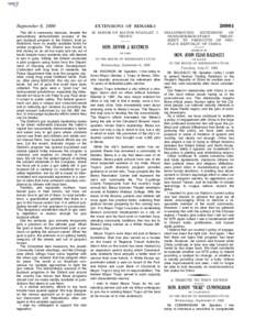 September 8, 1999 This bill is necessary because, despite the extraordinary demonstrated success of the gun buyback program in the District, local jurisdictions have no readily available funds for similar programs. The D