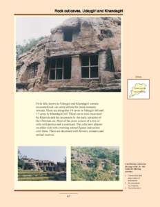 Rock cut caves, Udaygiri and Khandagiri  Orissa BHUBANESHWAR Udaygiri-Khandagiri