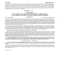 NEW ISSUES  BOOK-ENTRY ONLY In the opinion of each of Squire Sanders (US) LLP, and D. Seaton and Associates, Co-Bond Counsel, under existing law (i) assuming continuing compliance with certain covenants and the accuracy 