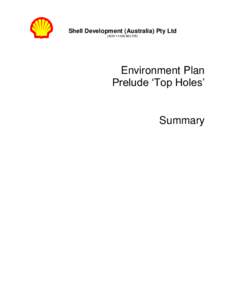 Shell Development (Australia) Pty Ltd (ACNEnvironment Plan Prelude ‘Top Holes’