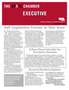 THE STATE CHAMBER  EXECUTIVE Nebraska Chamber of Commerce & Industry September[removed]