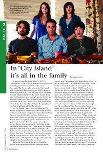 Cinema of the United States / Raymond De Felitta / Two Family House / The Thing About My Folks / Audrey Rose / Andy García / The Bronx / Rizzo / City Island /  Bronx / Boroughs of New York City / New York City / Geography of New York